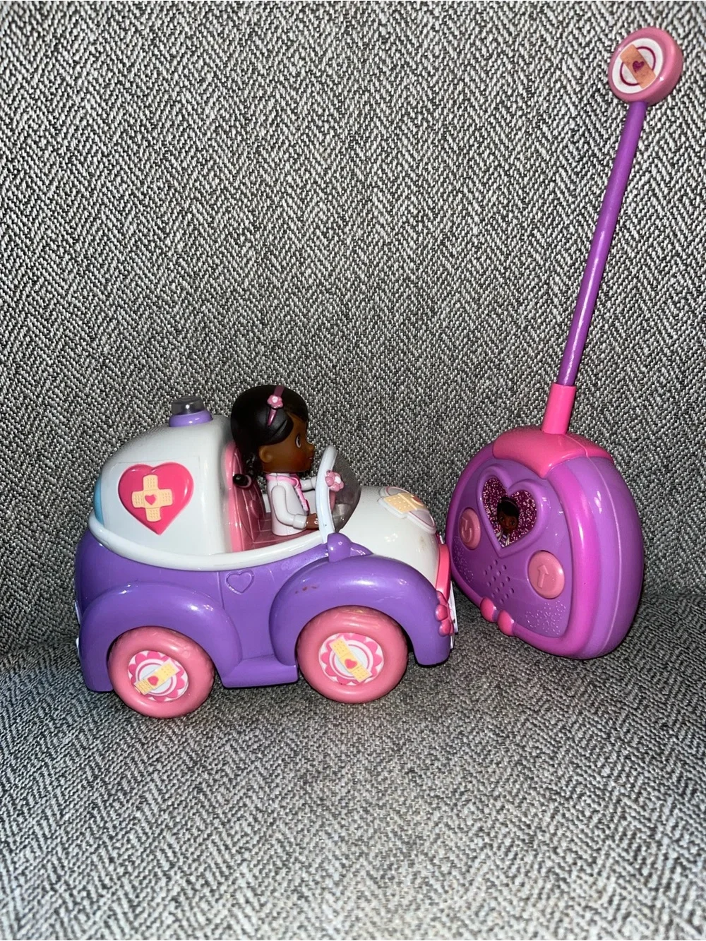 Doc McStuffins Remote Control Car RC Vehicle with Doc Figure & Controller RARE